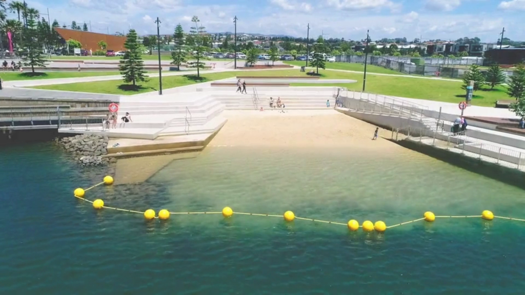 Kids beach at Marina Shell Cove