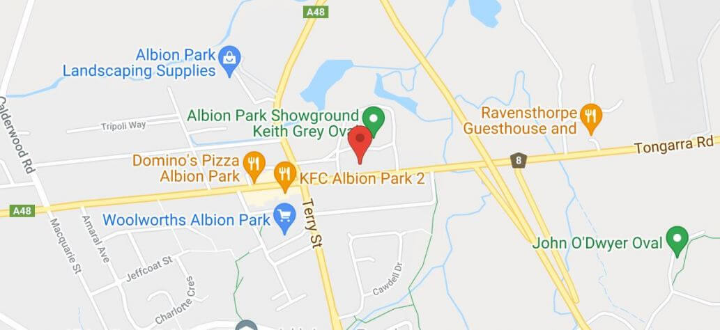 View Albion Park Showground in Google Maps